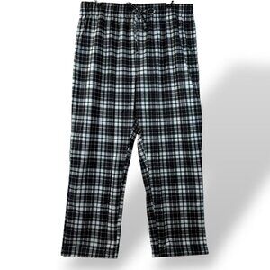 Nautica Sleepwear Pants Mens Sz XL Gray Plaid Flannel Cotton Loungewear NWT